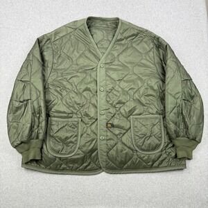 Alpha Industries M-65 Field Coat Liner Mens 4XL Green Quilted ALS/92 Jacket